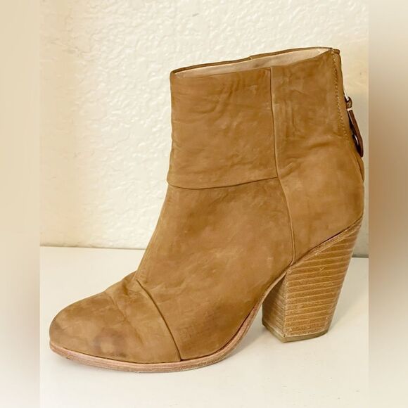 Rag & Bone Classic Newbury style ankle boots in tan size 37 - Picture 3 of 11